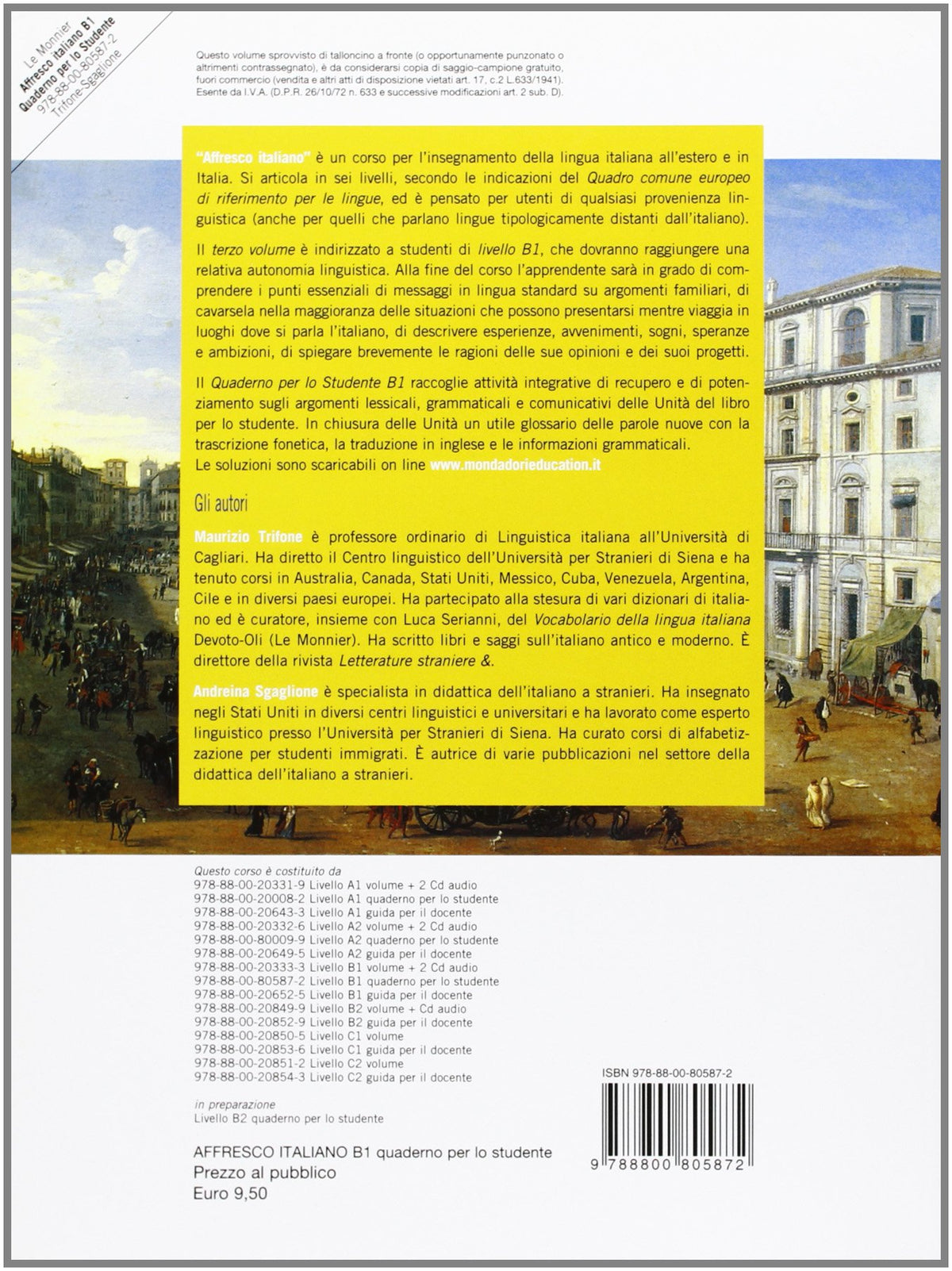 Affresco italiano B1. Corso di lingua italiana per stranieri. Quaderno per lo studente