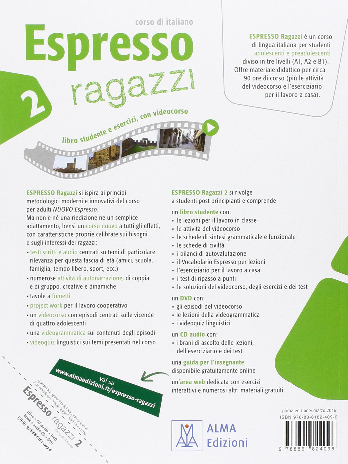 Espresso ragazzi 2. Corso di italiano A2. Con DVD-ROM