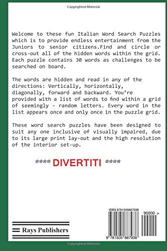 Fun with Italian - Word Search Puzzles