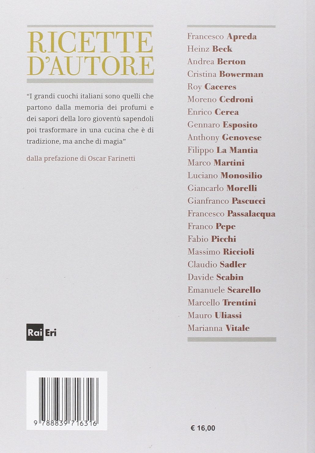 Ricette d&#39;autore. 30 ricette 30 chef