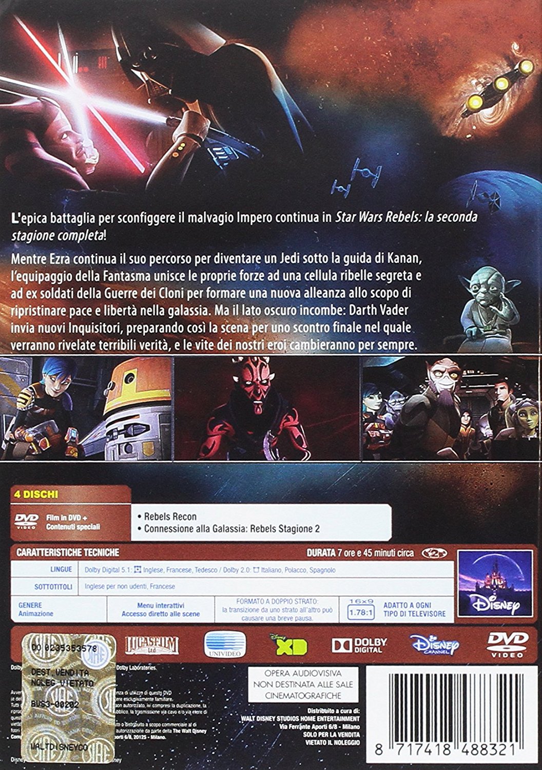 Star Wars - Rebels - Stagione 02 (4 DVD)