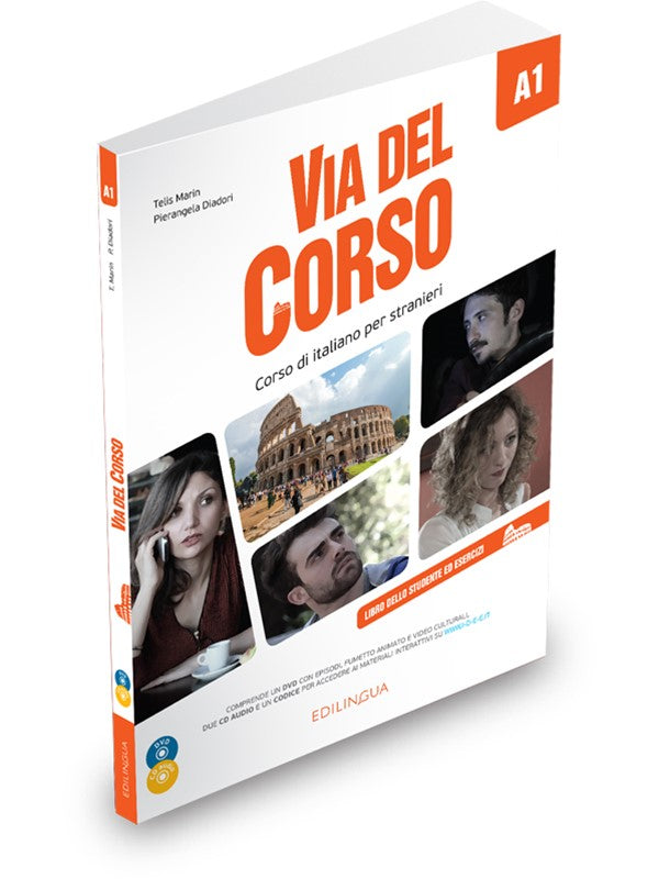 Via del Corso A1 Libro dello studente ed esercizi. Con 2 CD-Audio. Con DVD video