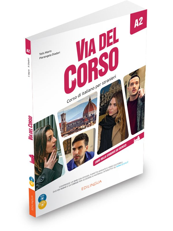 Via del Corso A2 Libro dello studente ed esercizi. Con 2 CD-Audio. Con DVD video